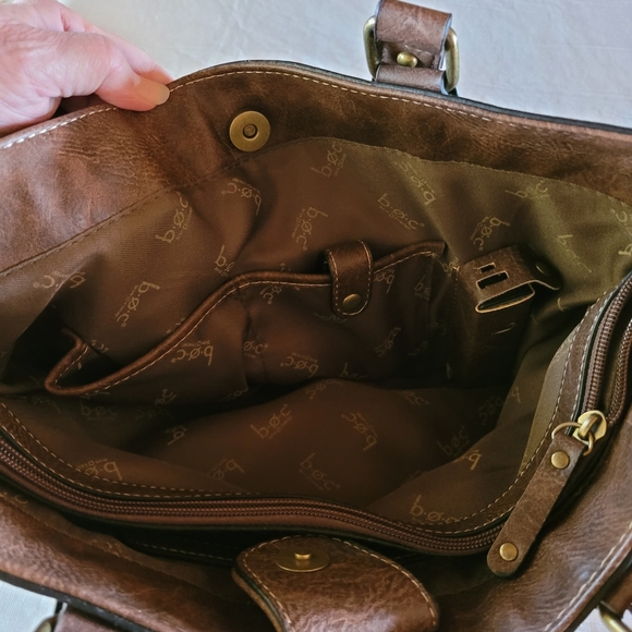 b.o.c. Handbag Brown Black - Picture 7 of 8